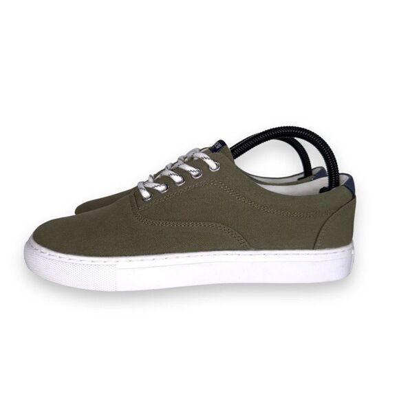 J. Crew Explorer Canvas Casual Sneakers Olive Green AW265 Men's 7 Women's 9 - Picture 2 of 12